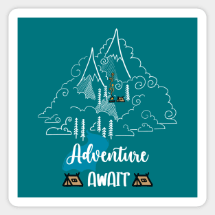 Adventure Await Sticker